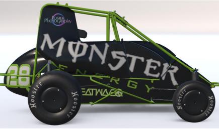 Dirt Micro Sprint Non-Wing Monster Energy