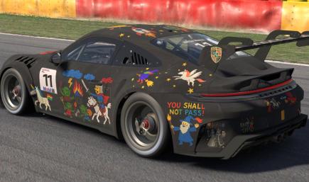 Porsche 992.2 Cup - Blackboard and chalk