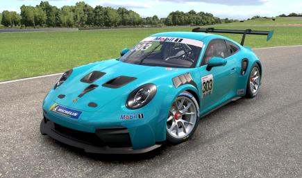 Miami Blue Porsche 992.2 Cup