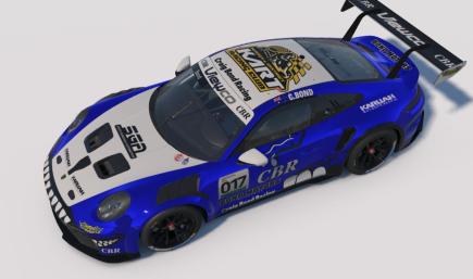 CBR Blue Rexy Porsche Cup 992.2