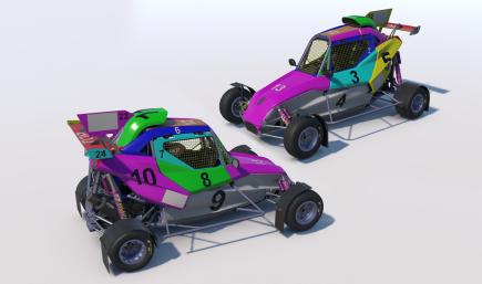 FIA Cross Car Colored Parts