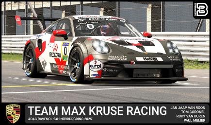 Team Max Kruse Racing - Porsche 911 Cup (992.2) Adac Ravenol 24h Nürburgring 2025