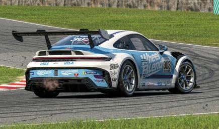 Bright Blue Tag Heuer and WheelBlend.com Livery