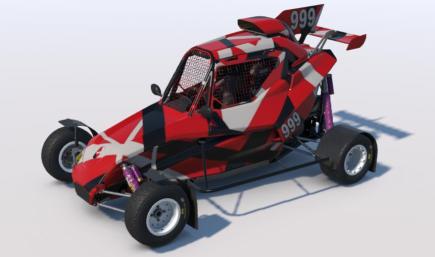 FIA Cross Car - red black white