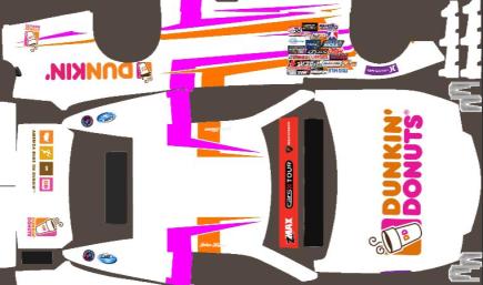 Dunkin Donuts Cars Tour Late Model Paint