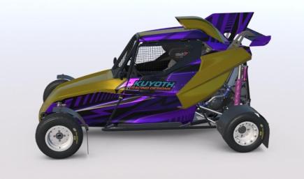 Purple and gold Crosscar