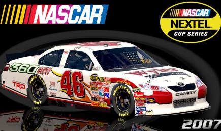 #46 Johnny Benson Jr 2007 Wyler Toyota Camry COT Sim Stamped Number