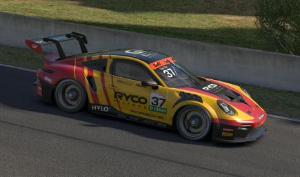 Porsche 991 Cup (992.2) - Ryco (Red and Yellow)