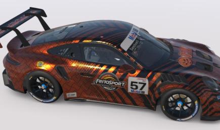 Porsche 992 2 Cup Fritosport leather wallet