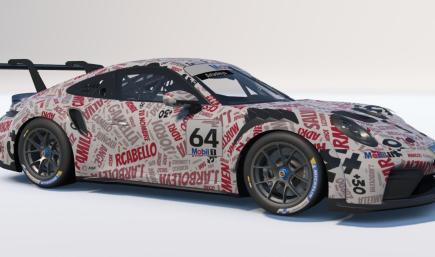 Porsche 992.2 Cup md30 nube nombres blanco