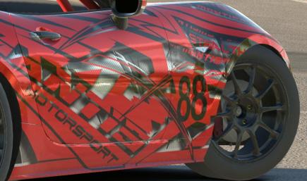 MAZDA MX5 FIRE RED CARBON