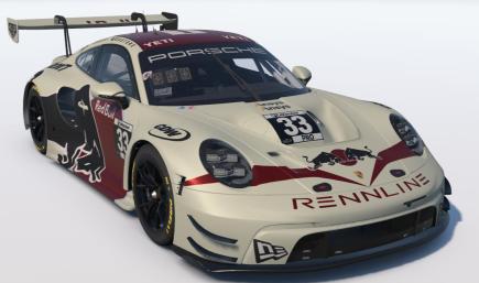 Cream/Wine Red Bull Fantasy Porsche 911 GT3 R(992)