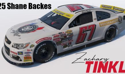 2025 Shane Backes #67 Boilermakers Union