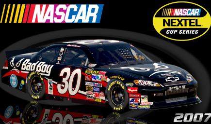(Fictional) #30 Stanton Barrett 2007 Bad Boy Power Drink Impala SS COT Sim Stamped Number