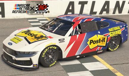 Greg Biffle Post-It National Guard Retro Refresh Tribute