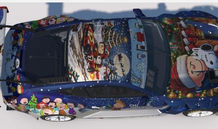 Charlie Brown Christmas Ford Mustang GT3 