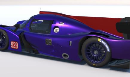 Blue to Purple Satin Fade with Mirror Red Accents 