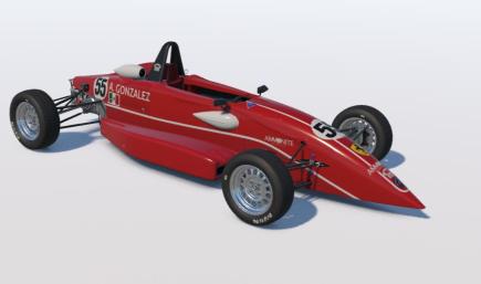 F1600 Alex Gonzalez Ferrari Red Custom Name
