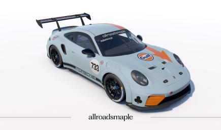 1970 JWA Gulf Oil - Targa Florio - The Club - Tribute - Porsche 992 GT3 Cup Car