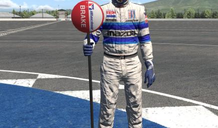 Team Mazda race suit