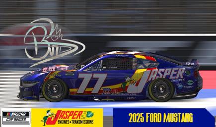 SIM STAMP 1998 Robert Pressley Jasper Motorsports Throwback Car