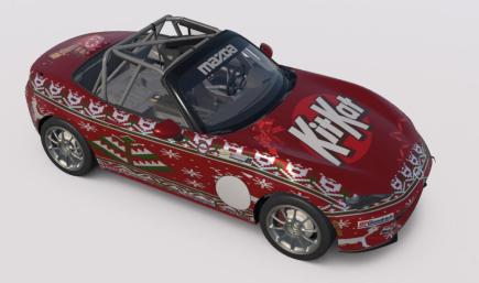 kit kat ugly christmas sweater MX-5 Cup