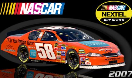 #58 James Hylton 2007 Retirment Living TV Chevrolet Monte Carlo SS