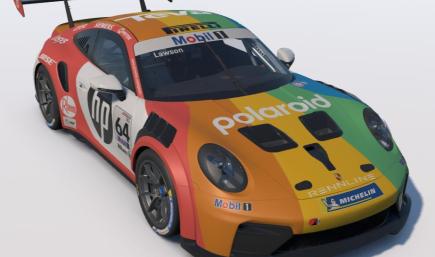 Polaroid Porsche 911 Cup 992.2