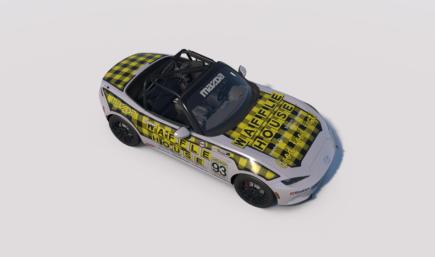 Plaid Waffle House livery for MX-5