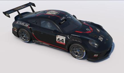 Porsche Cup Number 20 Black