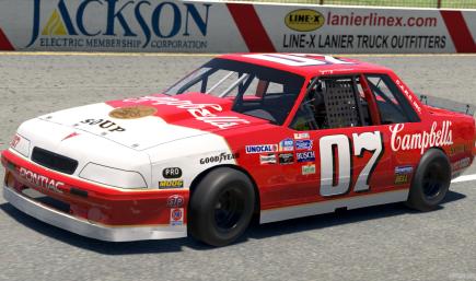 1993 #07 George Crenshaw Campbells Soup Pontiac Sunbird