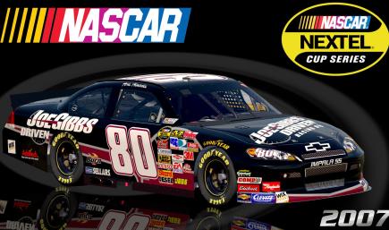 (Fictional) #80 Aric Almirola 2007 Joe Gibbs Driven Impala SS COT Sim Stamped Number