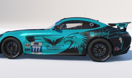 MERCEDES AMG GT4 VELOCITY ACADEMY PAINT (READ DESCRIPTION)