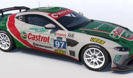 Castrol Aston Martin Vantage GT4 White