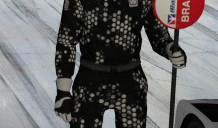 Suit Black and White