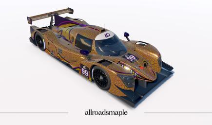 AO Racing Spike Reborn in Gold for 2026 adapted for LMP3