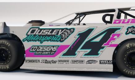 White F.Ousley 14 Late model 