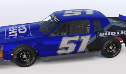 Chrome Blue Bud Light Casino M2 #51