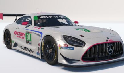 Factory Mercedes IMSA - White Glitterpaint