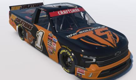 Malik Ray Tint Solutions #1 Nascar truck