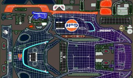 Porsche 992r GT3 Midnight Daytona 24