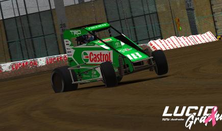 TRD-Castrol-Lucid Graphix Concept Dirt Midget Green