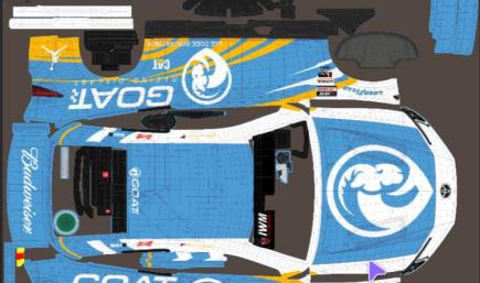 GOAT Racing Diecast Carolina Blue Toyota Camry CUP League MB