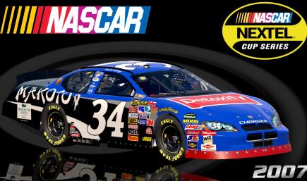 #34 Kevin Lepage 2007 Detoxify Dodge Charger Sim Stamped Number