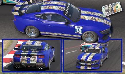 Mustang GT4 Money Stripes