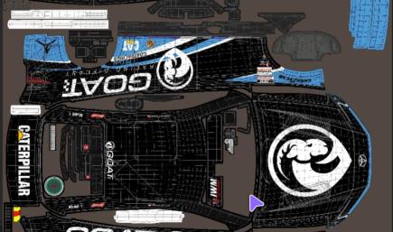 GOAT Racing Diecast Black/Carolina Blue Toyota Camry League MB