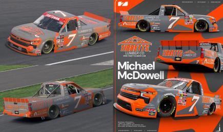 Michael McDowell Tibbetts Lumber Daytona 2026