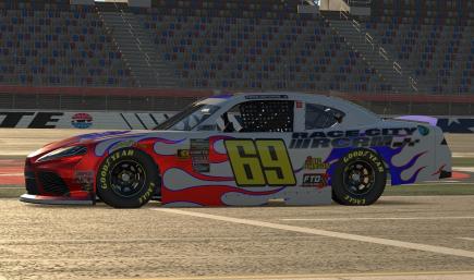 NASCAR Class B   Sim500 red blue 69