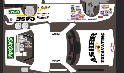 ASHER EXCAVATING NASCAR LEGENDS 1987 CHEVROLET MONTE CARLO