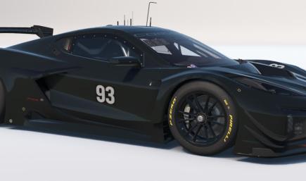 Carbon Black Corvette